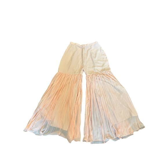 Sabhyata Flared Pants Sz. M/L Coral, Peach, Formal, Skirt Pants, Flowy, Wide Leg - Picture 1 of 3